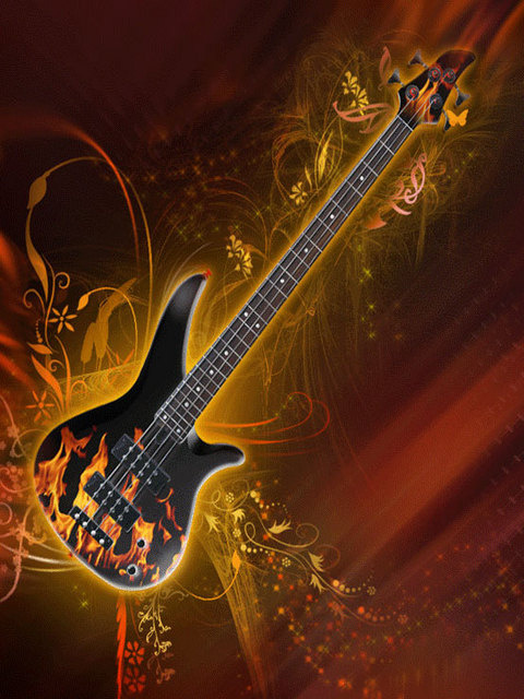 Guitarra em chamas