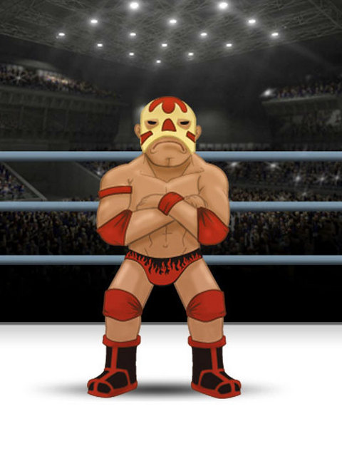 Lutador quebrando a tela